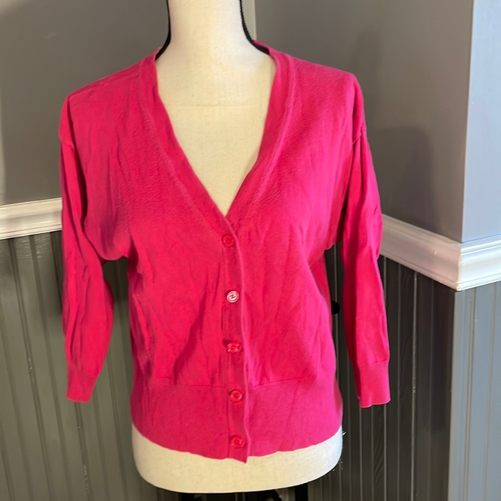 Pink cardigan
